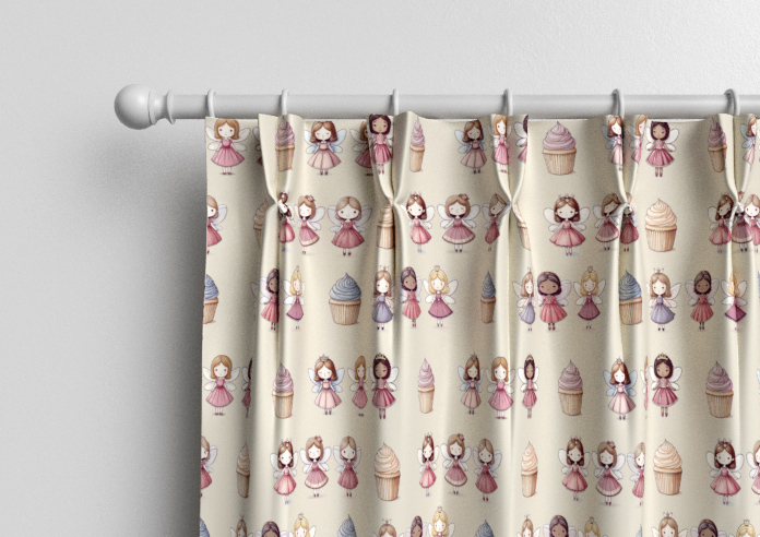 Fairy Cakes, Cupcake Sponge - Made to Measure Curtains - Image 10